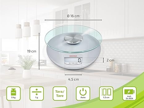 Soehnle Pesa Alimenti Elettronica Roma Silver 5 kg - immagine 2