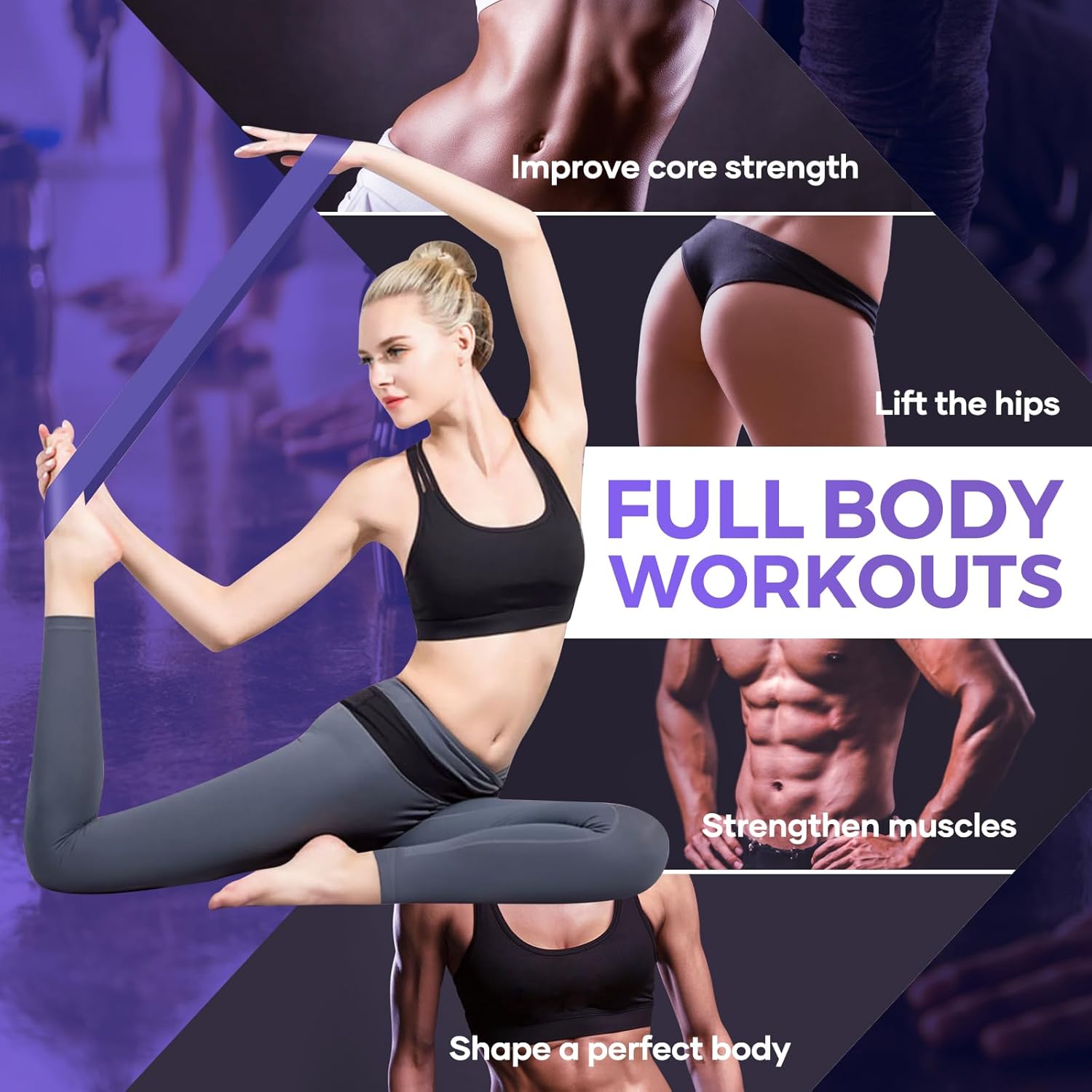 Fokky Elastici Fitness Set di 5 per Allenamento Completo - immagine 5