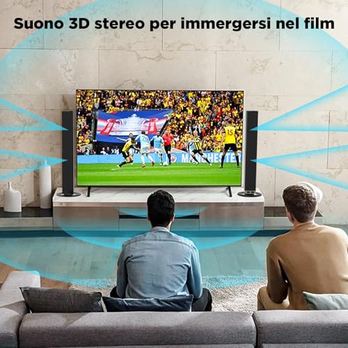 Soundbar Bluetooth TV 32 Pollici Staccabile, Audio Potente - immagine 6