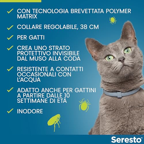 Seresto Collare Antiparassitario per Gatti, Protezione 8 Mesi - immagine 4