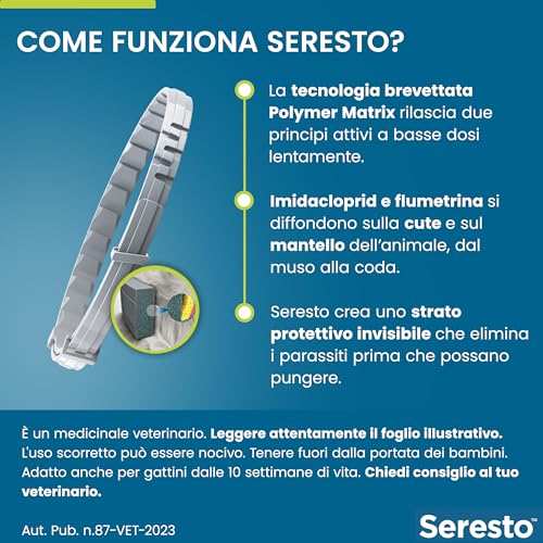 Seresto Collare Antiparassitario per Gatti, Protezione 8 Mesi - immagine 6
