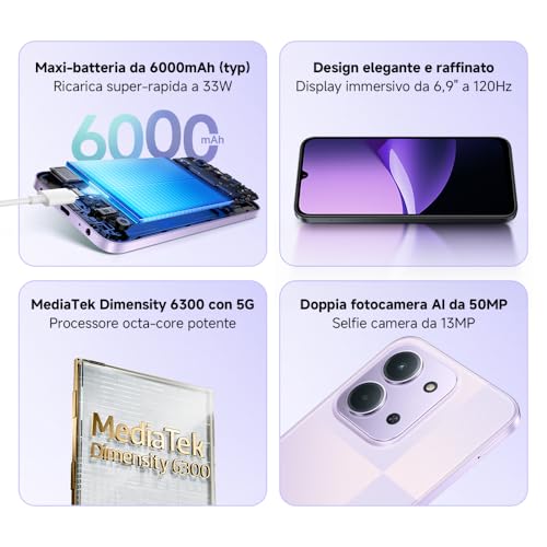 Xiaomi Redmi 15C 5G: Versatile Smartphone 4+256GB - immagine 1