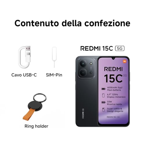 Xiaomi Redmi 15C 5G: Versatile Smartphone 4+256GB - immagine 2