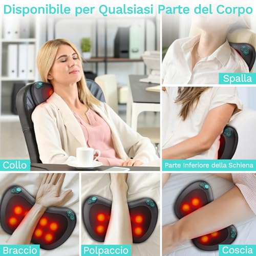 Cuscino Massaggiatore Elettrico Cervicale Shiatsu - immagine 4