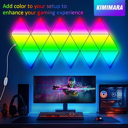 Pannello LED triangolare RGB - 8 pezzi - immagine 1