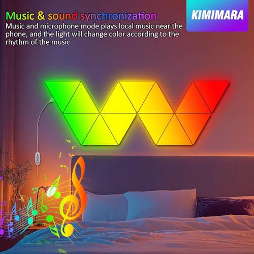 Pannello LED triangolare RGB - 8 pezzi - immagine 2