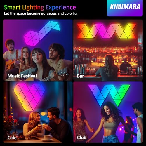 Pannello LED triangolare RGB - 8 pezzi - immagine 7