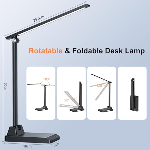 Lampada da Scrivania con 5 Modalità e 10 Livelli di Luminosità - immagine 6