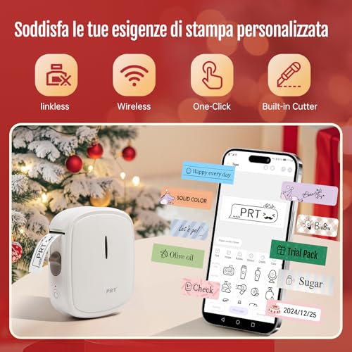 PRT Mini Etichettatrice Portatile Bluetooth - immagine 1
