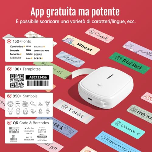 PRT Mini Etichettatrice Portatile Bluetooth - immagine 3