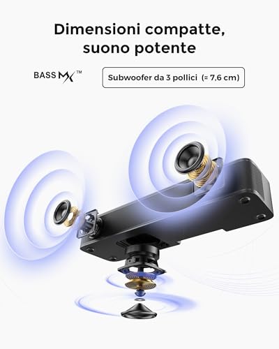 Soundbar ULTIMEA 2.1 Ch con Subwoofer Integrato - immagine 2