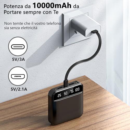 Power Bank 10000mAh Ultra Sottile e Leggero - immagine 2