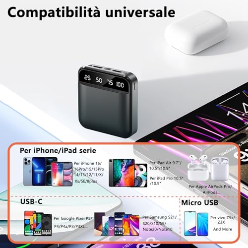 Power Bank 10000mAh Ultra Sottile e Leggero - immagine 4
