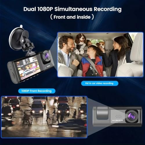 Dashcam Wi-fi Auto con App Fronte Retro Full HD - immagine 3