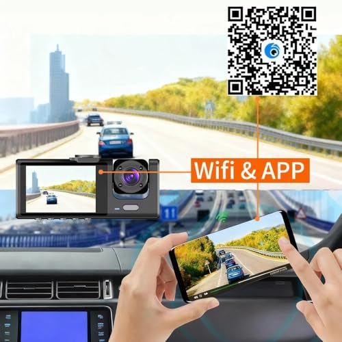 Dashcam Wi-fi Auto con App Fronte Retro Full HD - immagine 8
