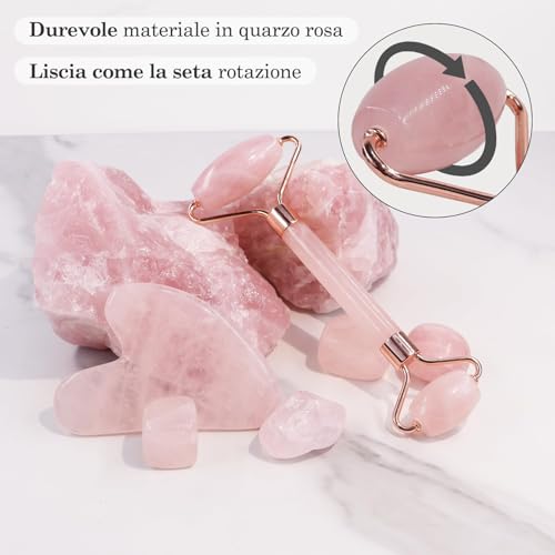 GUGUG Gua Sha Rullo di Giada per il Viso - immagine 1