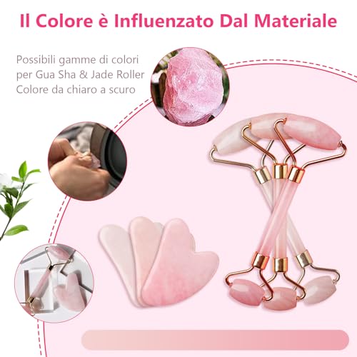 GUGUG Gua Sha Rullo di Giada per il Viso - immagine 5