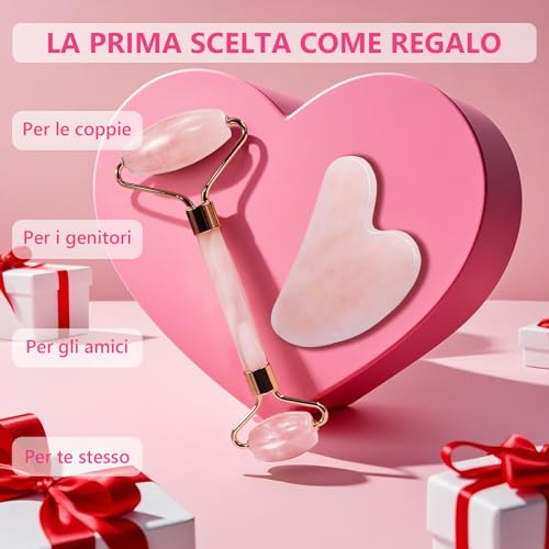 GUGUG Gua Sha Rullo di Giada per il Viso - immagine 6