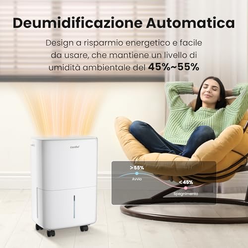 COMFEE' Deumidificatore Casa 10L/24h - immagine 3