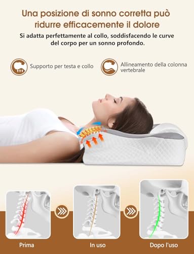 Cuscino Cervicale Ergonomico 2 in 1 - immagine 5