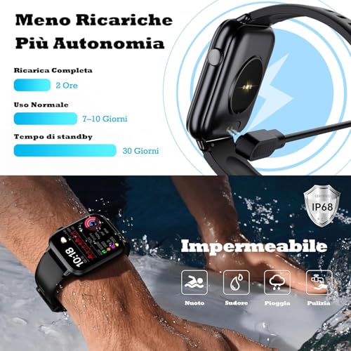 OUKITEL Smartwatch 1.83" HD con Chiamate Bluetooth - immagine 1
