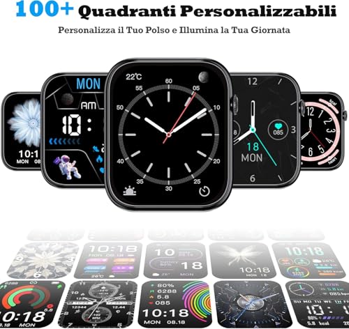 OUKITEL Smartwatch 1.83" HD con Chiamate Bluetooth - immagine 2