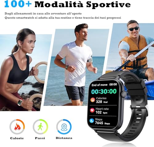 OUKITEL Smartwatch 1.83" HD con Chiamate Bluetooth - immagine 5
