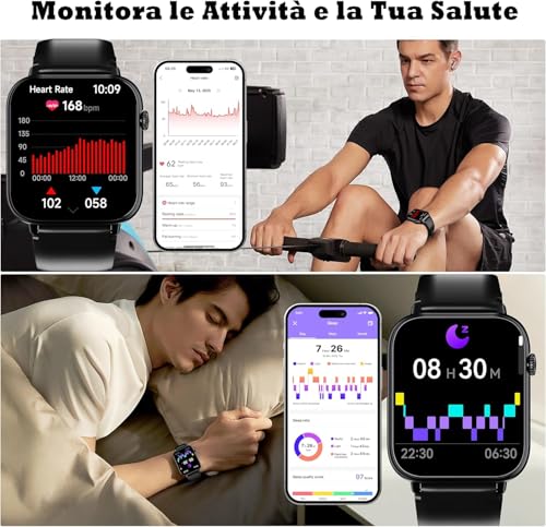 OUKITEL Smartwatch 1.83" HD con Chiamate Bluetooth - immagine 6