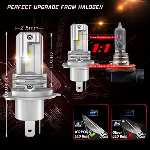 Lampadina LED KOYOSO H4 100W 20000LM - immagine 3