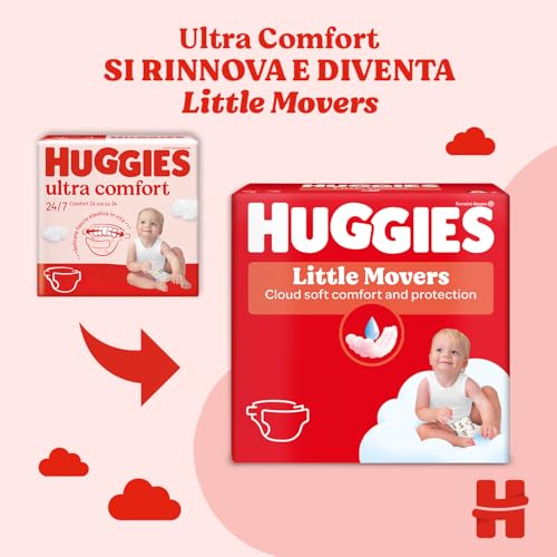 Huggies Little Movers Pannolini Taglia 3 - immagine 1