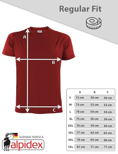 ALPIDEX T-Shirt Uomo Confezione da 5 Girocollo - immagine 4