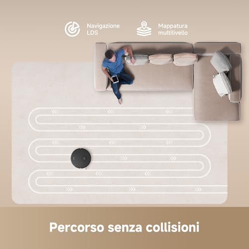 DREAME D20 Robot Aspirapolvere, Aspirazione e Lavapavimenti - immagine 4