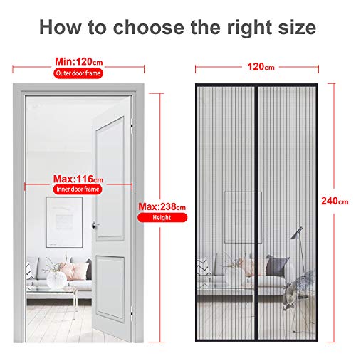 MYCARBON Zanzariera Magnetica 120x240cm - immagine 2