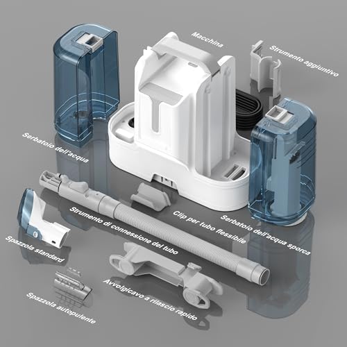 Lavatappeti Aspirapolvere Tessuti Divani 450W - immagine 6