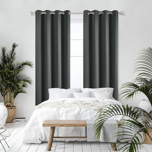 Deconovo Tende Oscuranti Termiche Grigio Scuro - immagine 4