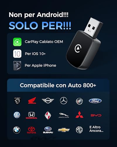 Adattatore CarPlay Wireless Bluetooth V5.3 - immagine 5