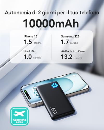 INIU Power Bank 10000mAh Ultra Sottile - immagine 4