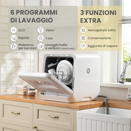 COMFEE' Mini Lavastoviglie CDWMTO201D - immagine 3