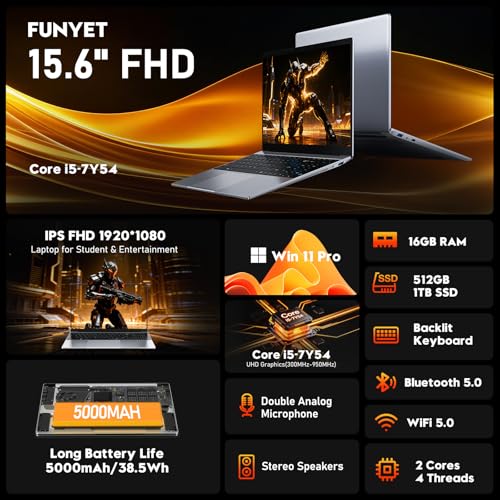 Computer Portatile 15,6 Pollici Core i5-7Y54 - immagine 2
