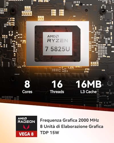 GEEKOM A5 Mini PC con AMD Ryzen 7 5825U - immagine 2