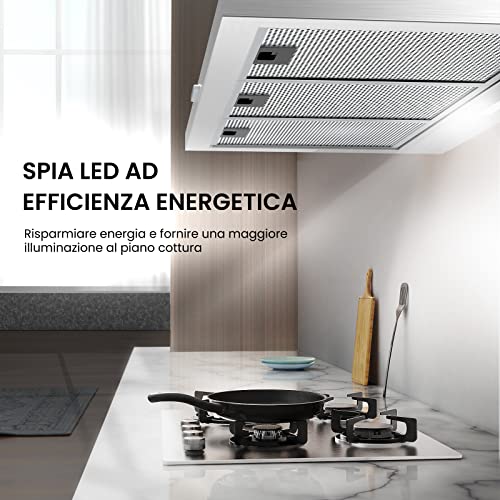 Cappa Aspirante COMFEE' 90 cm Acciaio Inossidabile - immagine 3