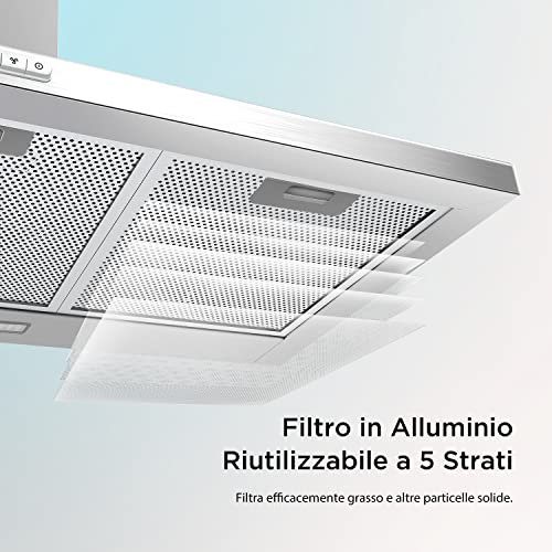 Cappa Aspirante COMFEE' 90 cm Acciaio Inossidabile - immagine 4