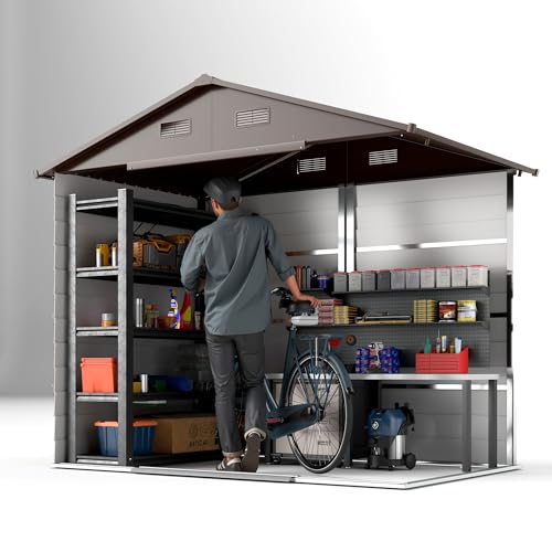 Casetta da Giardino Outsunny 4.07m² Effetto Legno - immagine 2