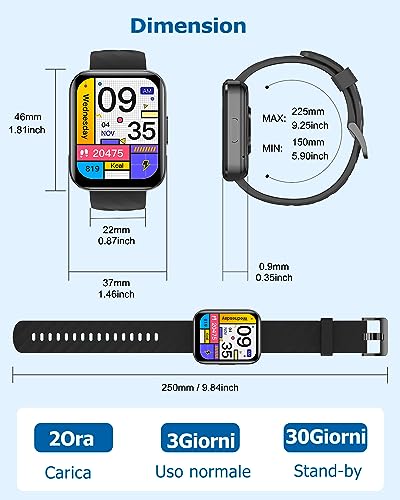 RUIMEN Smartwatch Uomo Donna - immagine 3