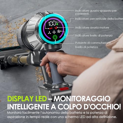 XT1 Aspirapolvere Senza Fili Potente - immagine 6