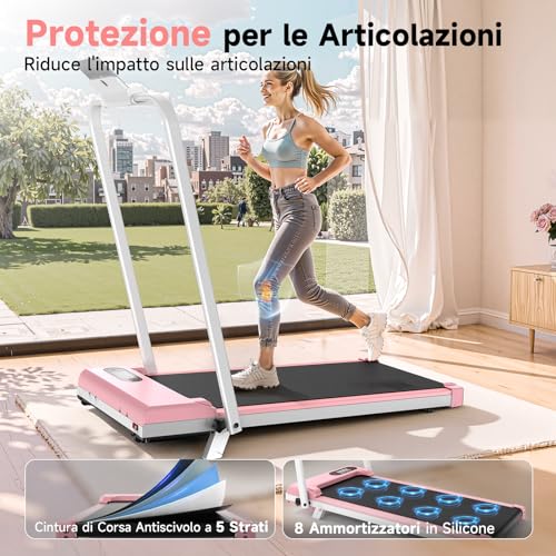 Tapis Roulant Elettrico Pieghevole 3 in 1 - immagine 1