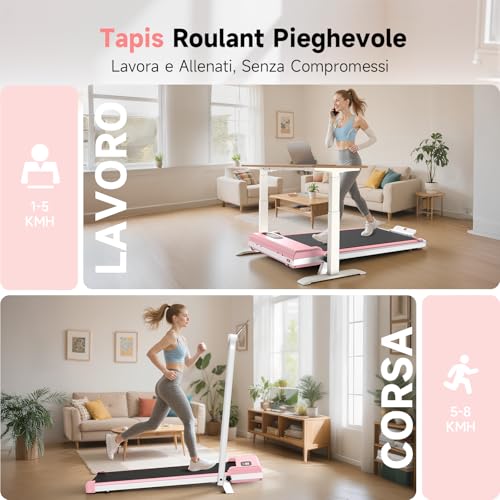 Tapis Roulant Elettrico Pieghevole 3 in 1 - immagine 6