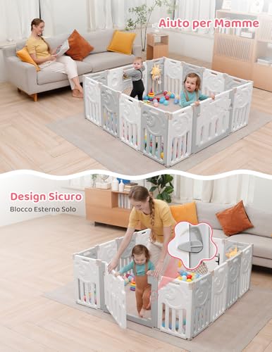 Dripex Box Bambini 150x150 cm Grigio - immagine 6