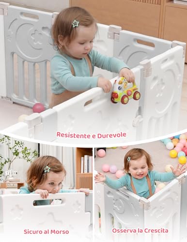 Dripex Box Bambini 150x150 cm Grigio - immagine 8