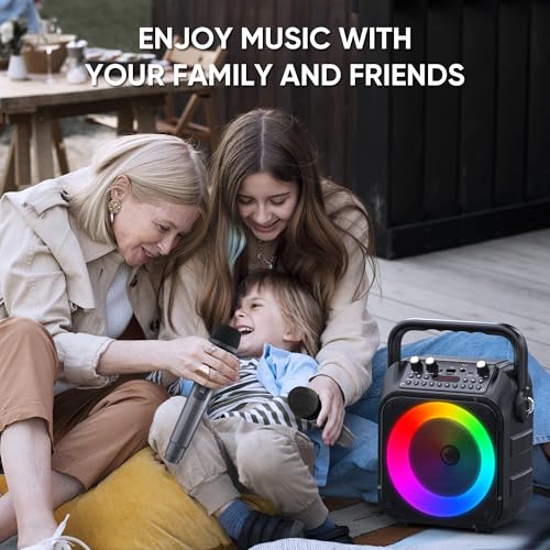 Altoparlante Karaoke Portatile con Microfoni - immagine 7